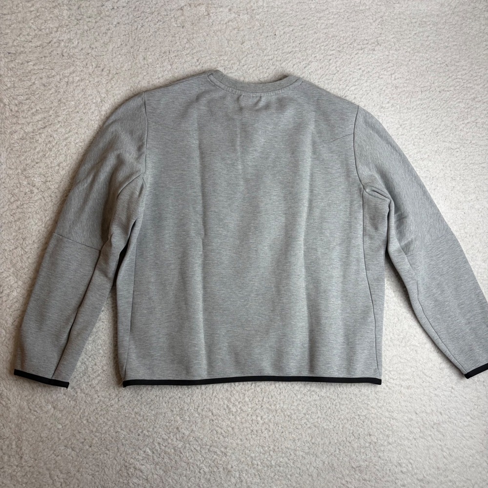 Nike Tech Fleece Crewneck Sweatshirt Mens Large Grey CU4505-063 - Picture 4 of 6
